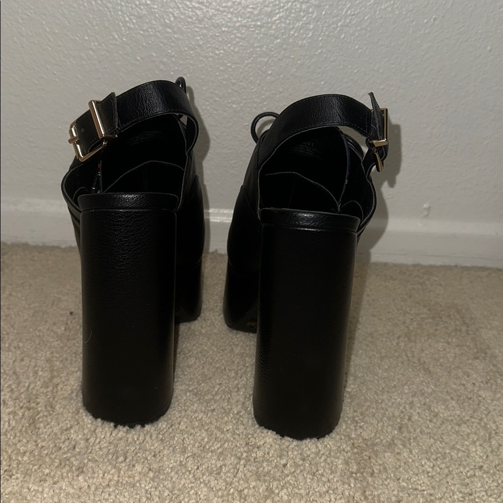Jessica Simpson Sondos Platform Heels – Black & Plaid – Size 9.5 - Picture 7 of 9